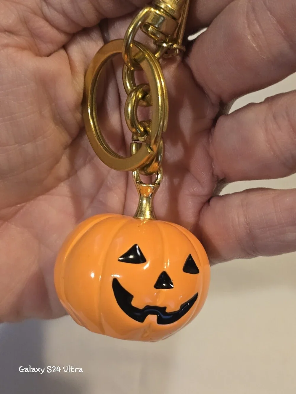 Jack-o'-Lantern Pumpkin Bag Charm/ Keychain NEW